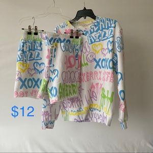 Sherri Hill Sweatshirt and Shorts Set, Women’s M
